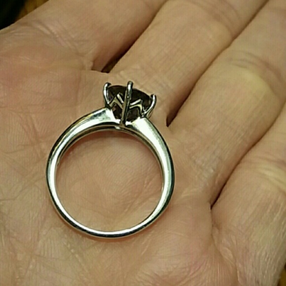 PURPLE MOISSANITE RING - Picture 6 of 8